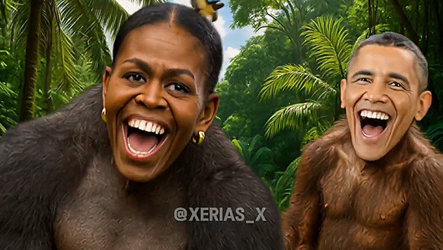 Trump sdílel video zobrazující Obamovy jako opice. Poté ho stáhl, šlo prý o omyl