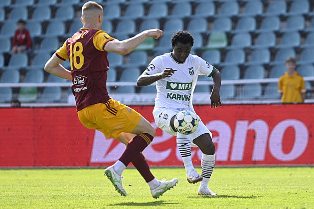 Dukla - Karviná 1:2, domácí zůstávají na dně tabulky, Kreiker po půli jen snížil