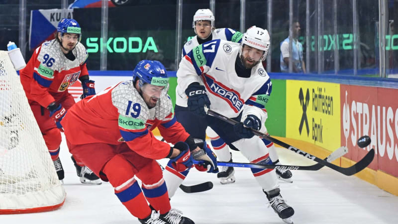 MS v hokeji ON-LINE: Norové si v poklidu kráčejí pro vítězství nad Českem. Zvýšili na 4:1